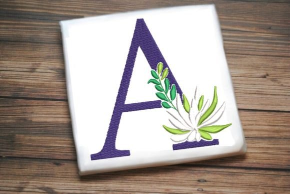 A Letter Decorative Greenery Alphabet Monogram