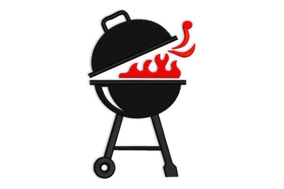 Barbecue Grill Embroidery Design Review for Boutique Apparel