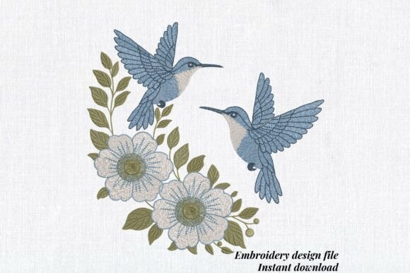 Blue Hummingbirds Flowes: A Designer's Review
