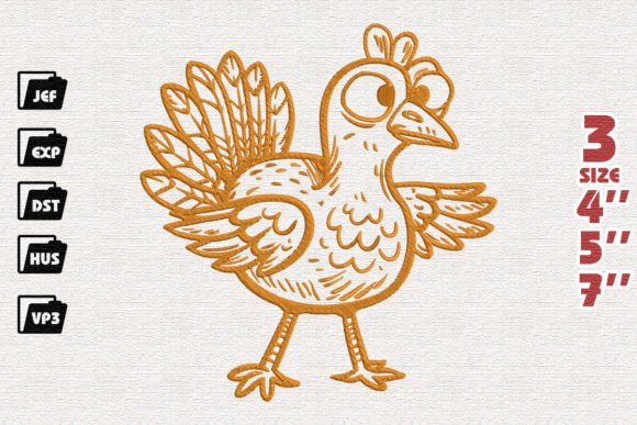 Cartoon Turkey Embroidery Design Review for Seasonal Products