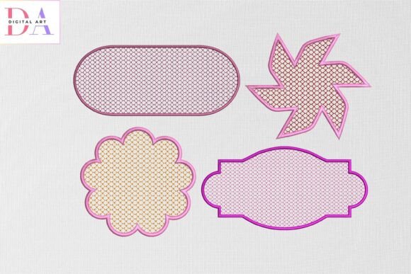 Elegant Floral Label Shapes: An Embroidery Seller's Review
