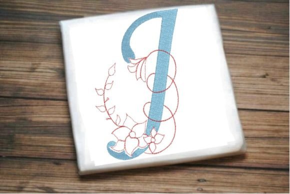 J Letter Vine Monogram Flower: Perfect for Personalized Gifts