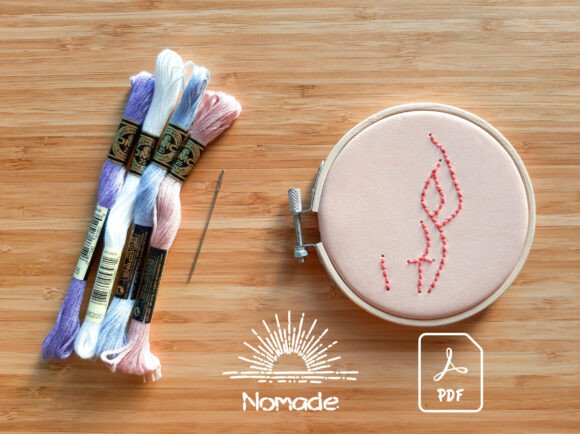 One Line Feminine Motif 2: A Designer Review for Sweatshirt Embroidery