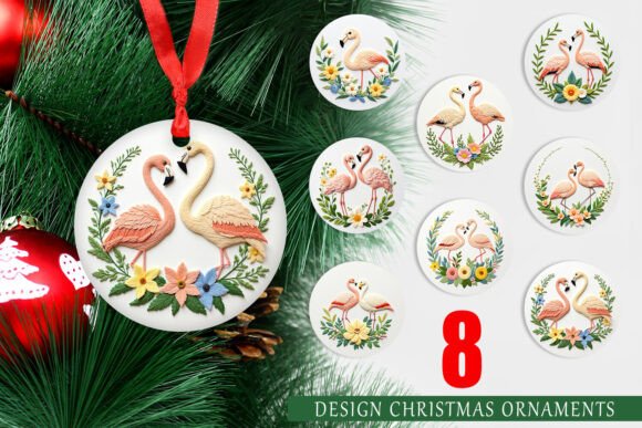 Ornament Flamingo Embroidery Review