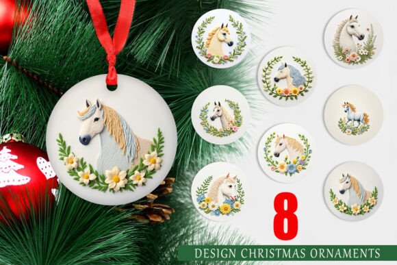 Ornament Horse Embroidery