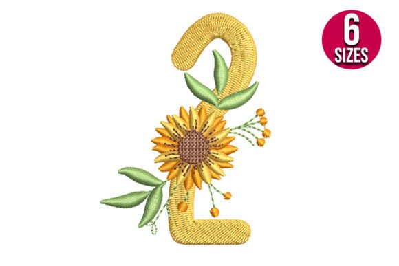 Sunflower Alphabet Number Two Design Review